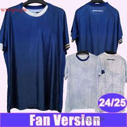 24 25 Confianca Mens Soccer Jerseys Home Blue Away White Short Sleeve Brazilian Club Football Shirts Adult Uniforms