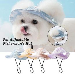 Dog Apparel Pet Hat Fashion Fisherman Adjustable Sunhats For Cat Puppy Small Medium Large Dogs Casual Outdoor Accessories C3B7