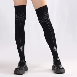 Women Socks Women's Brushed Stockings Sexy Over Knee High Thickened Keep Warm Winter Costume Matched Leater Shoes