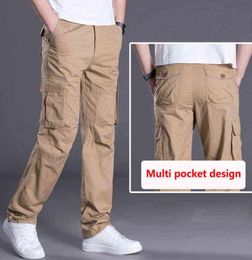 Casual Army Military Style Cargo Pants Men MultiPocket Combat Tactical Pants Fashion Summer Trousers Sweatpants Mens Joggers H1217462984