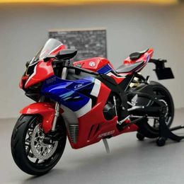 Diecast Model Cars 1 12 Honda CBR1000 Alloy Motorcycle Model Sound and Light Children Boys Car Gift Collective Home Decor Motorbike Toys Toy Car Y240520Z0XY