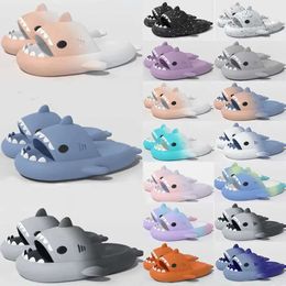 womens mens slides shark sandals Tie Dye bule haze rainbow fashion outdoor Novelty Slippers Beach Indoor Hotel sports snea 1e3