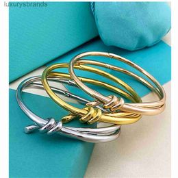 Knot bracelet Titanium steel rose Gold non fade bow knot bracelet light luxury net red knot rope bracelet for children