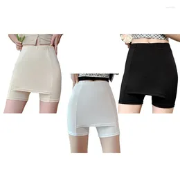 Women's Leggings Women Seamless Double Layer Safety Pants Tummy Control Under Dress Slip Shorts 10CF