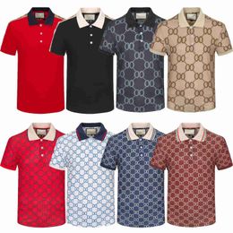 Designer Polo Shirtmens Polos Mens Designer Polos Shirts for Man High Street Italy Embroidery Garter Snakes Little Bees Printing Brands Clothes Cottom Clothing Med