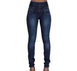 Women039s jeans Calofe 2021 Pantaloni a mazza Denim di alta qualità Denim Stretch Waist Welt Skinny Street Street Pantalones5946559