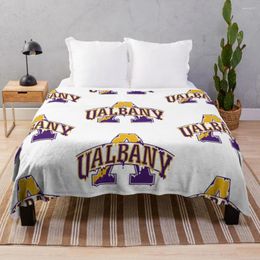 Blankets University At Albany Dripping Logo Throw Blanket Kid'S Lace