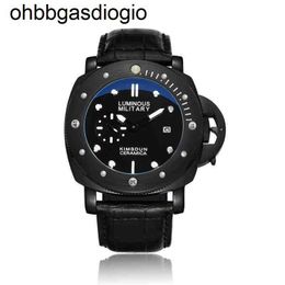 PANERASS DESIGNER FASHILE OROLOGIO LARMARE CALLE IN MACCHIO MECCANICO MECCANICA MECCANICA 3G0D OROLOGIO