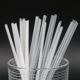 500Pcs Plastic Straw Disposable 15CM Short Transparent Pointed Hard Bulk Thin Straw Commodity Kitchen Accessories Commercial DIY 240520