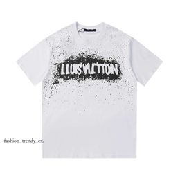 Louiseviution T Shirt Designer Mens T Shirt Womens Designer Clothing Loose High Quality Versatile Trendy T-Shirt M-3Xl 25