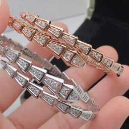 High luxury brand Jewellery designed bracelet and Diamond Snake Bracelet S925 Silver 18K Gold with Original logo box bvilgarly