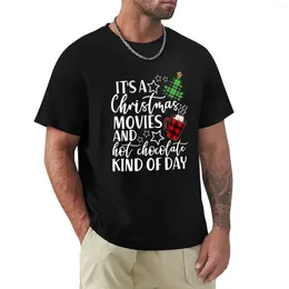 Men's Tank Tops It's A Christmas Movie And Chocolate Kind Of Day T-Shirt Anime Korean Fashion T Shirts For Men Cotton