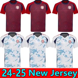 24 25 Costa Rica soccer jerseys national team CONTRERAS CAMPBELL BENNETTE TEJEDA VENEGAS RUIZ AGUILERA SALAS 25 24 football shirt 2024 home away red white MEN Kids kit