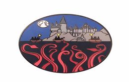 Magic school brooch epic journey of the first year pins mysterious black lake badge witchcraft gift7057830