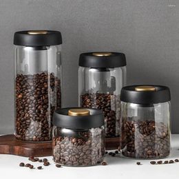 Storage Bottles Airtight Glass Jar Supplies Home Vacuum Tank Coffee Container Air Transparent Extraction Moisture-proof Food Sealed