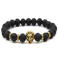 Diffuser Jewellery Antifatigue Lava Natural Stone lion Head Charms Strands Bracelets Volcanic Rock Bracelets Prayer Beads Bracelet 5241359