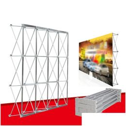 Party Decoration Portable Wedding Flower Wall Frame Aluminum Alloy Foldable Stand Outdoor Display Advertising Exhibition Concert Backg Dh4R2