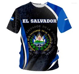Men039s T Shirts El Salvador Shirt DIY Custom Slv Country Flag Spanish Republic Po Clothing Oversized Blue2916557