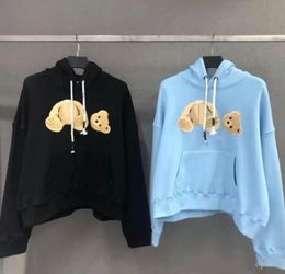 New fashion hoodie Broken Bear sweatshirt Teddy Bear Trendy Terry Explosion Sweater style Men and Women Size SXL9036626