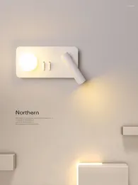 Wall Lamp LED Bedside Modern Minimalist El Reading Creative Personality Nordic Home