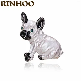 Brooches RINHOO Cute Small Dog For Women And Kids Enamel Animal Brooch Pin Coat Dress Accessories Bijouterie Broches Gift