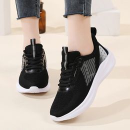 Casual Shoes Leisure Women's Lace Up Travel Soft Sole Comfortable Outdoor Mesh Runing Fashion Sports Sneaker Guards Women