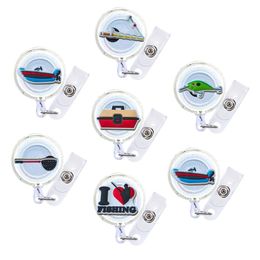 Novelty Items Fishing Tools 2 Cartoon Badge Reel Retractable Nurse Id Card Reels With Alligator Clip Name Holder For Cute Cool Tag Cli Otvbw