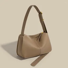 Evening Bags Women's Genuine Leather Messenger Bag Fashion Pillow Form Large Capacity One Shoulder Female 2024 Luxury Handbag