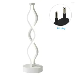 Table Lamps Student Reading Dimmable Decorative Eye Caring Spiral Shape Office Bedroom Bedside Living Room Lamp Modern Warm Light Home