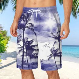 Men's Shorts For Men Trendy Plus Size Casual Style Floral Printing Summer Hawaii Holiday Beach Short Masculino