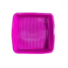 Baking Moulds 9 Inch Square Silicone Cake Mold Microwave Oven Toast Pan Mould 2024