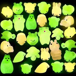 LED Toys 10 glowing Mochi squirrel animals shining in the dark to relieve stress toys fun Easter gifts S2452011