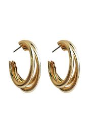 Fashion Women Earrings Gorgeous Hoop Huggie Golden Silver Alloy Small Delicate Gift Fashion Party Girls Earrings1272791