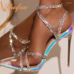 Sandals Multicolor Snake Prints Stilettos High Heels Large Size 12 16 Lady Summer Fashion Crystal Strap Women Sexy Shoes Shofoo