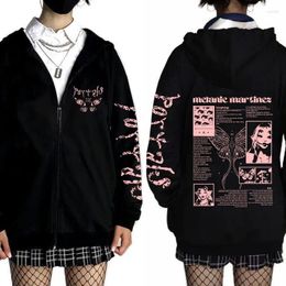 Men's Hoodies Melanie Martinez Portals Tour Zipper Harajuku Casual Zip Up Sweatshirts Hip Hop Streetwear Men Clothing Jacket Coats Y2K
