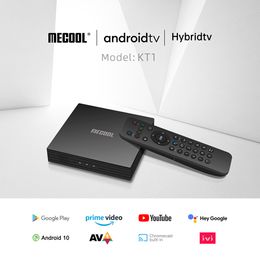 Mecool KT1 DVB S2 Bluetooth TV Box Android 10 Amlogic S905X4-B 4K 2T2R Dual WIFI BT Media Player Set-Top Box