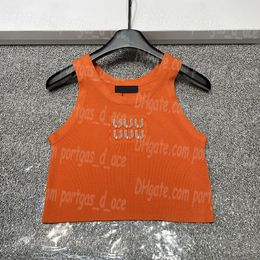 Designer Knitted Tanks Women Tank Vests Summer Singlets Tanks Multiple Colours Short Jumpers Sleeveless Tees Knits Tops