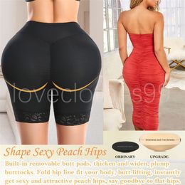 Women Pants Sexy Boyshort Woman Fake Underwear Push Up Padded Panties Buttock Shaper Butt Lifter Hip Enhancer