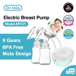 Breastpumps Dr. isla dual electric breast pump with low noise and backflow prevention no breast pump comfortable milk collector WX