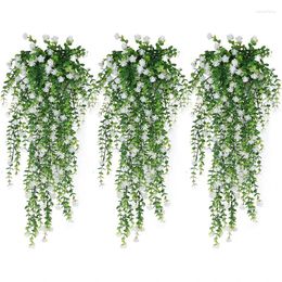 Decorative Flowers 30inch Artificial Eucalyptus Leaves Vine Fake Plant For Home Room Decor Garden Wedding Decoration Outdoor Ornaments