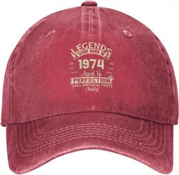 Ball Caps Hiking Hats For Women 49th Birthday Gifts Cap Men's Cute Baseball Trendy Vintage 1974 Fashionable
