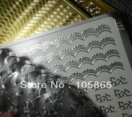 Nail Tattoo quot18 Gold 7 Silver 5 Coloured quot Metal Nail Decals Metallic Wraps SWIRL Designs Sticker5265829