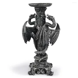 Candle Holders Dragon Figurine Candles Holder Dinner Table Home Decoration Roman Pillars Candlestick Antique Ornaments Decor Centerpieces