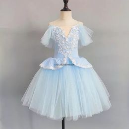 Children Professional Skirt For Girls Long Tutu Ballet Adulto Kid Swan Cosumes Princess Dance Dress Performance Clothing 240520