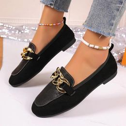 Casual Shoes Flats Women Loafers Chain Walking Sandals 2024 Summer Sport Sneakers Retro Trend Cosy Shallow Zapatos Mujer