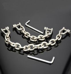 Bondage restraints metal cuff chain shackles bdsm fetish slave sex products toys for adults Alloy toe cuff adult games2515736