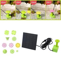 Garden Decorations Mini 7V/1.4 W Solar Fountain Pump Water Cycling No Electricity Required For Pond Decoration