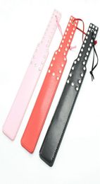 Slave BDSM Rectangle Leather Spank Paddle Beat With Rivet Submissive Slave Kinky Fetish BDSM Whip Torture SM Sex Toys For Couples7977014