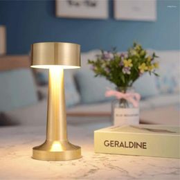 Table Lamps LED Retro Bar Wireless Touch Coffee Shop Bedside Desktop Light USB Rechargeable Atmosphere Night Lights Home Decor