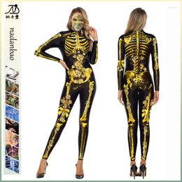 Bathroom Outlet Women Cover Up Summer Clothes For 2024 Horror Skull Frame Print Onesie Adult Party Costume Solid Spandex Pareo